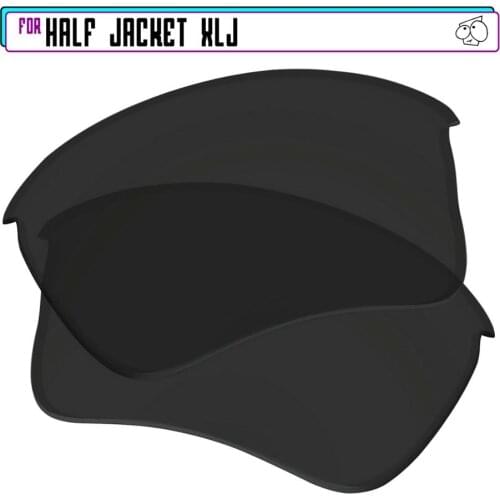 EZReplace Polarized Replacement Lenses for - Oakley Half Jacket XLJ Sunglasses - Black