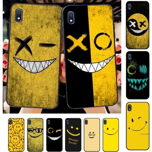 TOPLBPCS smile face Phone Case for Samsung A51 01 50 71 21S 70 31 40 30 10 20 S E 11 91 A7 A8 2018