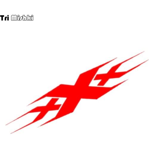 Tri Mishki HZX388# 30*5cm XXX pattern design funny car stickers Windscreen Vinyl Decals Accessories Car Sticker