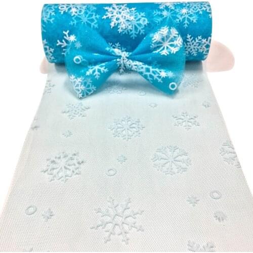 10Yard 15cm wide Snowflake Tulle Wedding Decorations Roll Element Organza DIY Tutu Skirt Baby Birthday Party Supplies Tulle