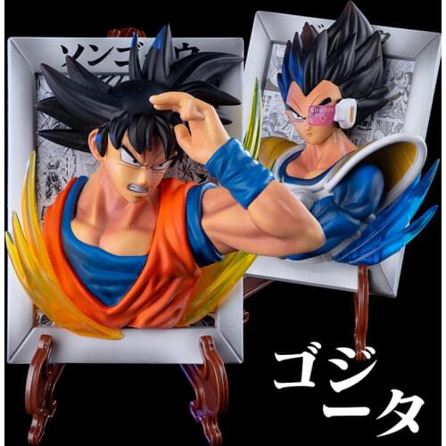 Japan Anime DBZ Vegeta Photo Frame Fridge Magnet PVC Figure Figurine 12cm Toy Model Statue New No Box
