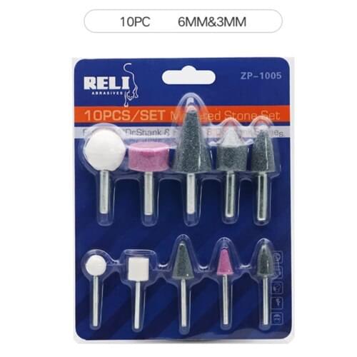10pcs/set 6mm Electric Nail Drill Bits Cuticle Clean Manicure Pedicure Tools