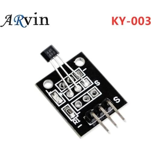 10pcs/lot KY-003 Standard Hall Magnetic Sensor Module for Arduino AVR Smart Cars PIC Good KY 003 New