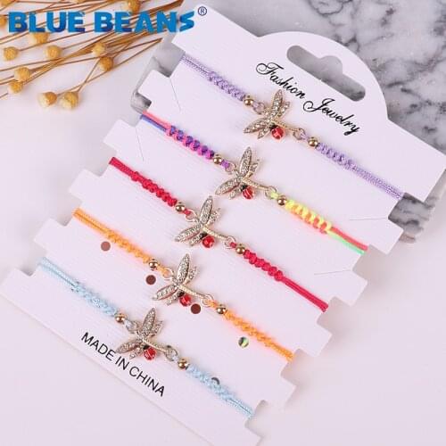 2019 Rope Bracelet Bracelets For Women Jewelry Couple Friendship Men Red Boho Bohemian Punk miraculous ladybug pulsera mujer
