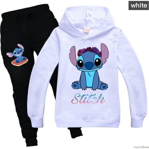 2021 Fall Fashion Stitch Hoodies Child Boys Sweatshirts Girls Summer Tops Trollrs Cosplay Hooded Tracksuit Suit