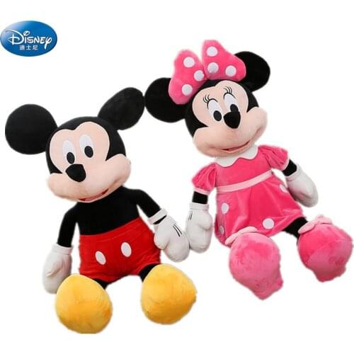 36 CM Mickey Minnie Mouse Plush toys Cute Stuffed Animal Cartoon pink Dolls baby Soft Pillows Disney dolls kids gift