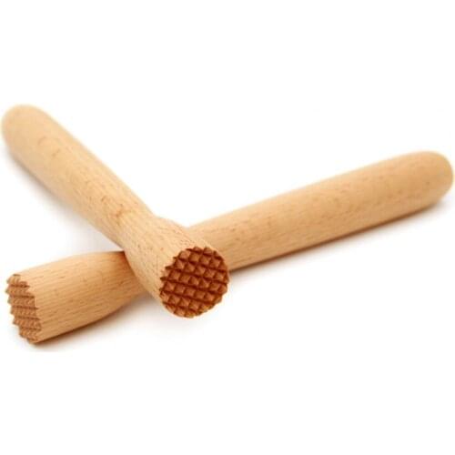 50% Dropshipping!!Stirring Rod Wood Long Handle Lemon Juice Hammer Tea Mixing Stick for Bar