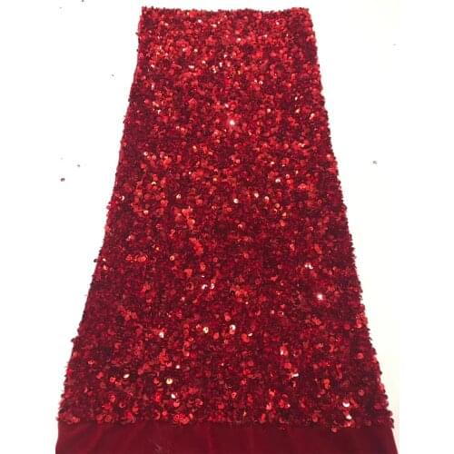 African sequin lace fabrics Wine Nigerian lace fabrics High quality lace French tulle lace fabrics for wedding ZX3679