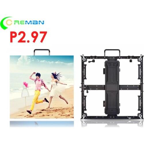 Aliexpress quick install fast assemble led display led sign panel p2.9 , new deisgn lightwieght full color led panel p2.97