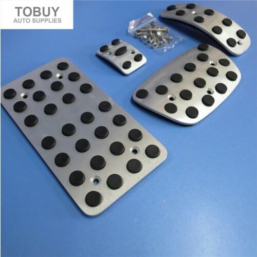 TTCR-II Car Accessory For Toyota Highlander 2009-2015 non-slip pedals antiskid gas/accelerator/brake/footrest plate pad stickers