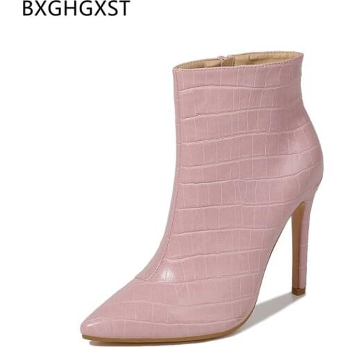 Ankle Boots for Women Leather Boots Women High Heel Boots Pumps Women Shoes Luxury Designer Shoes Ladies Shoes Zapatos De Mujer