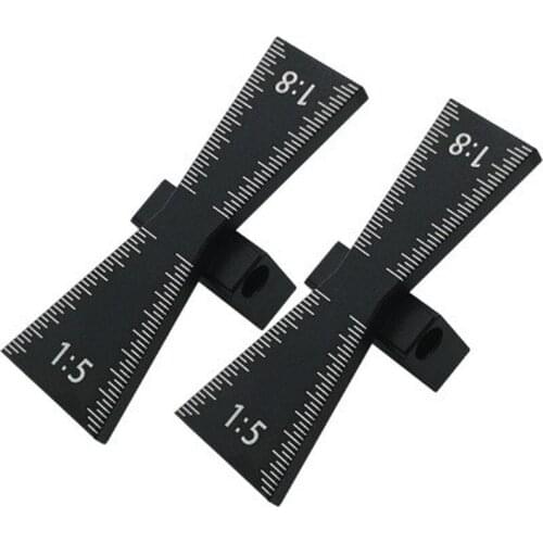 Woodworking Dovetail Marker Aluminum Alloy Dovetail Marking Template 1:5 & 1:8 Wood Joint Gauge With Scale Dovetail Guide Tools