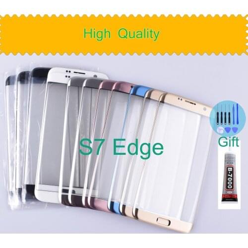 For Samsung Galaxy S7 Edge G935F G935 SM-G935F G935FD G935A Touch Screen LCD Front Panel Glass Lens Outer Glass Replacement
