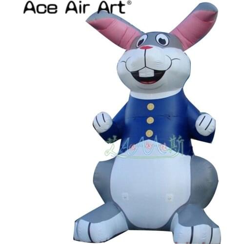 Customized Giant inflatable Easter Bunny Inflatable Rabbits model with Air Blower for Advertisements and Easter Events