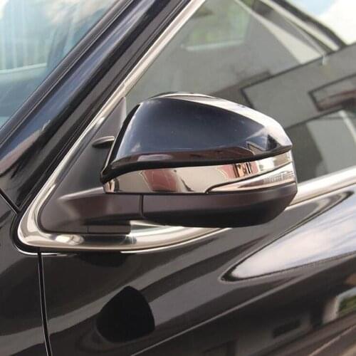 For Toyota Harrier XU60 2014-2018 ABS Chrome Accessories Car Rearview mirror decoration strip Cover Trim 2pcs