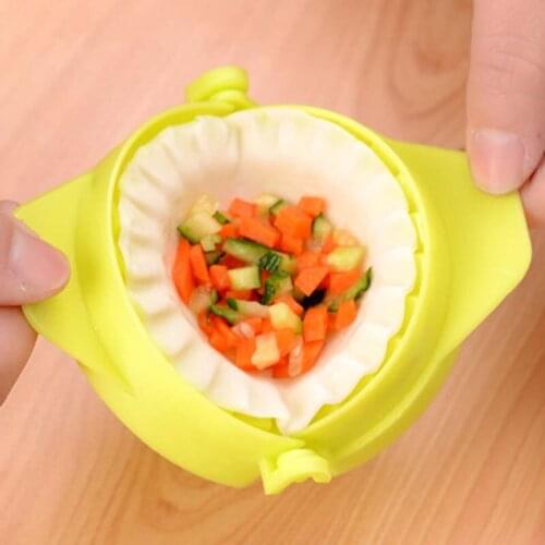 Dumplings modelling tools Kitchen Magic Creative Manual Pack Machine Food-grade Plastic Pinch Kitchen Tools 1Piece