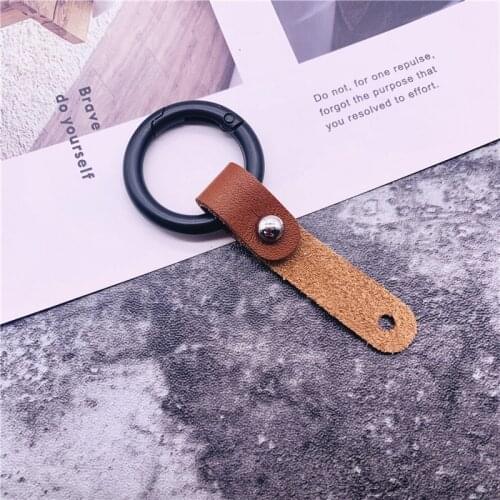 Leather Detachable Mobile Phone Chain Straps Keychain Charm Cords DIY Hang Rope Key Ring Chain Lanyard Straps