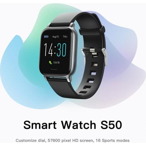 S50 Multifunctional Waterproof Plastic Men Women Smart Watch Thermometer Heart Rate Pressure Monitor for Outdoor Sports