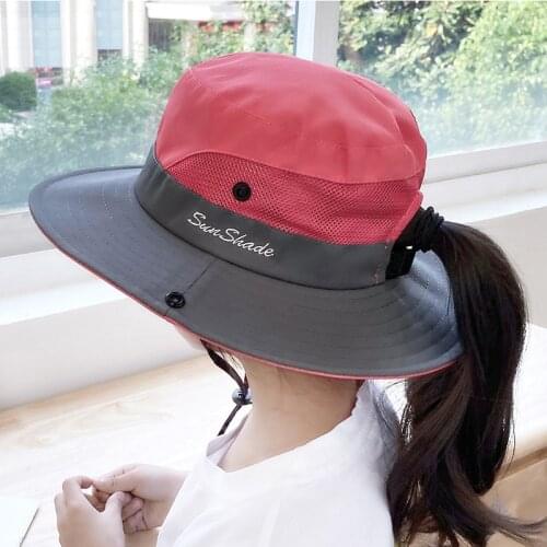 K157 Panama Hat Children Sun Visor 2021New Breathable Fisherman Protection Hat Childrens Bucket Hat Summer Hats Beach Sun Hats