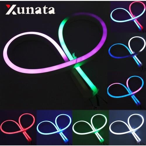 5V SK6812 Full Color Individually Addressable Flexible LED Strip Light Neon Light Waterproof WS2811 5050 RGB LED Neon Sign Ligh