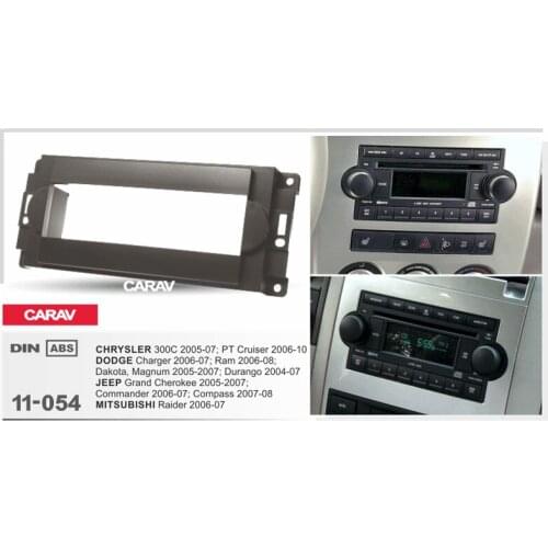 CARAV 11-054 Top Quality Radio Fascia for CHRYSLER 300C/DODGE/JEEP/MITSUBISHI Raider Stereo Fascia Dash CD Trim Installation Kit