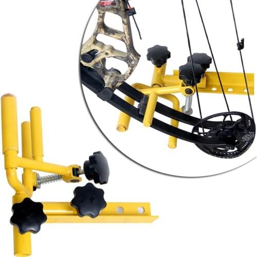 Adjustable Bow Bracket Archery Parallel Bow Vise Support Bow Stand Regulator On For Archery Hunting Traditional Compound Bow