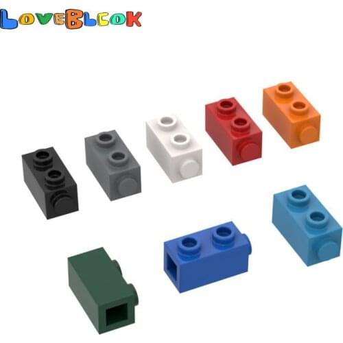 Brick Special 1x2 with Studs on 1 Side Building Blocks Assembles MOC Technical Parts Toys For Kid Compatible 32952 10pcs/Lot