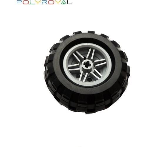 Building Blocks accessories DIY Technic Parts Moc 56x26mm 1 PCS Tire Off-road Car Leather wheel Compatible Assembles Particles