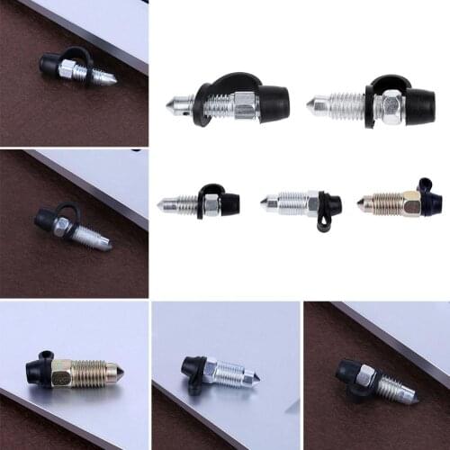 Car Motorcycle Brake Pump Caliper Bleed Exhaust Screw Nipple High Quality with Dust Car Brake Screw Nipple Cap Car Accessory