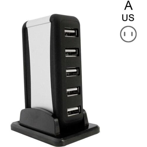 7 Port USB 2.0 HUB High Speed EU US EU Plug Desk Charger PC Smartphone laptop Unit For desktop Power Macbook Mains Z0W7