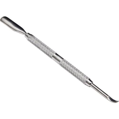 1 Big Size Stainless Steel Cuticle Pusher Remover Spoon Trimmer Metal Double Sided Finger Dead Skin Push Nail Art Pedicure Tool