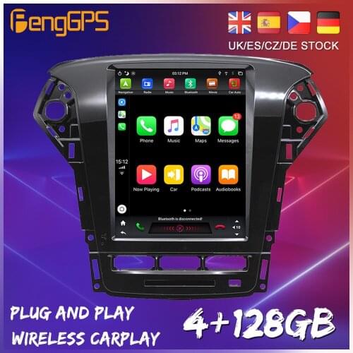 128GB Android 9.0 Tesla Style Vertical Screen For Ford Mondeo 2011 - 2013 Series Car GPS Radio Auto Stereo Head Unit Auto 2 din