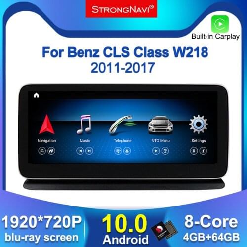 1920*720 10.25Inch IPS Android 10.0 8Core Car DVD Multimedia Player For Mercedes Benz CLS Class W218 2011-2017 With GPS BT WIFI