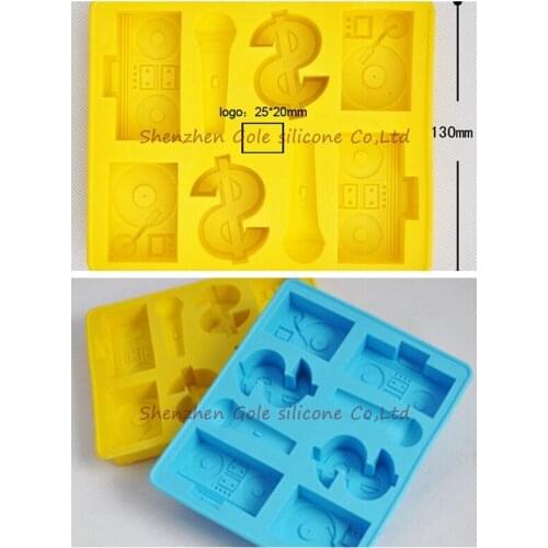 200pcs/lot Luo Hasi hip-hop style ice lattice - Creative ice mold silicone ice box hot summer dollars