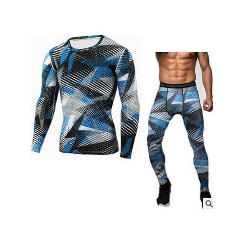 2017 man cycling shirt and pants running compression underwear sets of exercise to find the gym sports