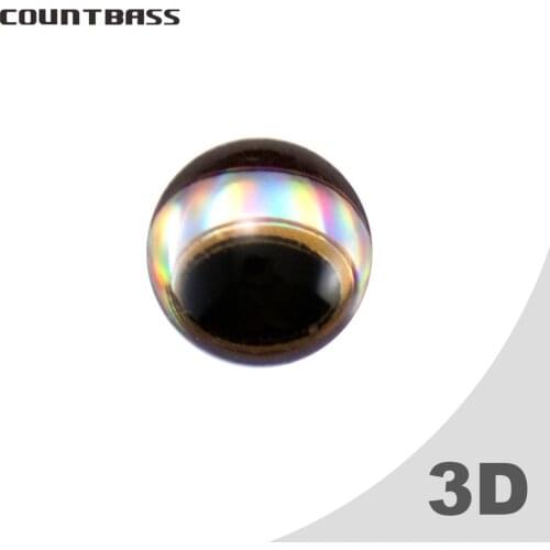 50pcs COUNTBASS 5mm 3D Fishing lure eyes for blank hardbaits unpainted lures crankbaits minnow topwater sticker