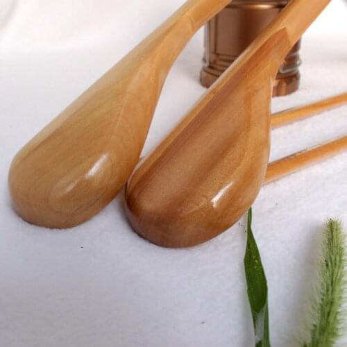 6 Pcs Wide Shoulder Wooden Hangers with Non Slip Pants Bar for Coat Clothes Dress Suit In Stock