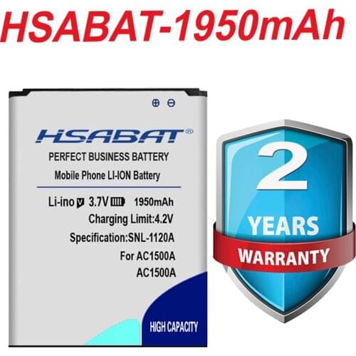 HSABAT 1950mAh Battery For ARCHOS AC1500A free shipping