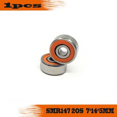 Free Shipping 1PC SMR147 2OS CB ABEC7 7X14X5mm Stainless Steel Hybrid Ceramic Bearings/Fishing Reel Bearings SMR147-2RS
