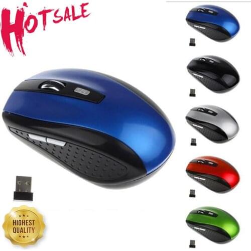 Wireless Mouse Ergonomic Computer Mouse PC Optical Mause With USB Receiver 6 Buttons 2.4Ghz Wireless Mice 1600 DPI For Laptop
