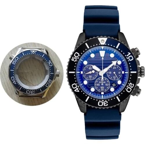 Watch Case Sapphire Glass for ETA 2836 Mingzhu 2813 Swiss ETA2824-1/2824-2 Seagull 2824 Omega Watch Movement Repair Part 43.5mm