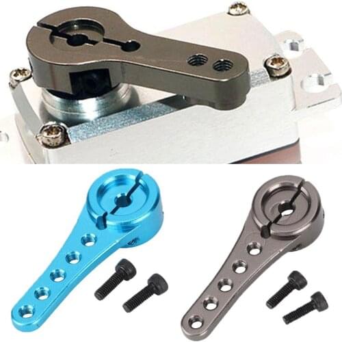 Aluminum Alloy 25 Teeth Long Steering Servo Arm for 1/10 1/8 1/5 Scale RC Car Color anode surface treatment surface beautiful