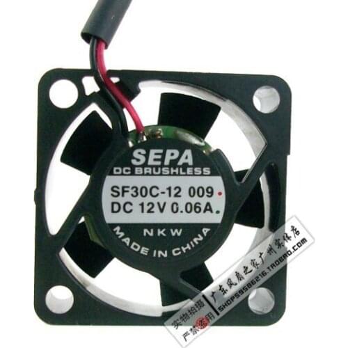 For Sepa 3cm 3012 precision miniature bearing 12v 0.06a silent fan sf30c-12