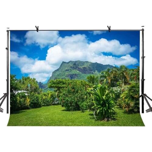 7x5ft Natural Wonder Backdrop Green Tree Green Hill Nature Beauty Photography Background and Studio Photography Backdrop Props