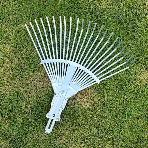 Rake 22 Toothed Rake Dead Leaf Rake Steel Wire Garden Rake Gardening Tools Agriculture