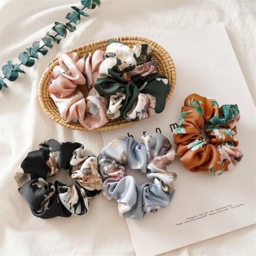 Kawaii accessories flower headband hair ties band for women head wrap bands scrunchie pack acessorios cabelo ponytail holder