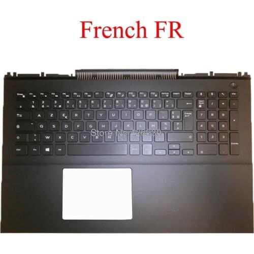Laptop Palmrest BE AR TR GK FR keyboard For DELL For Inspiron 15 7566 7567 P65F 0MDC8K 0911RX 0T44NG 0024VX 0GJK3G 0RD4N3 07HG4V