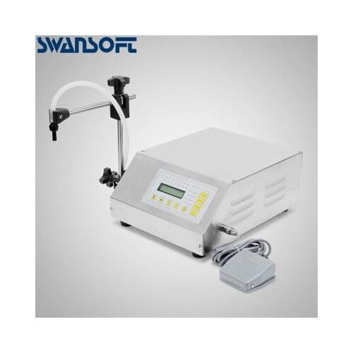 SWANSOFT Digital Control Pump Liquid Filling Machine LCD Display Mini Electric Water Softdrink Milk Bottles Filler 110V-220V
