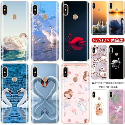 Soft Silicone Case For Xiaomi Redmi 9a 8A 7A Note 10 9 8 7 Pro Max Y3 10S 9S 8T 5G Cover The swan