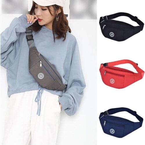 Waist Packs New Fashion Men Women Fashion Unisex Belt Money Pouch Wallet Zip Travel Hiking Black Blue Red Gray Chic Bags